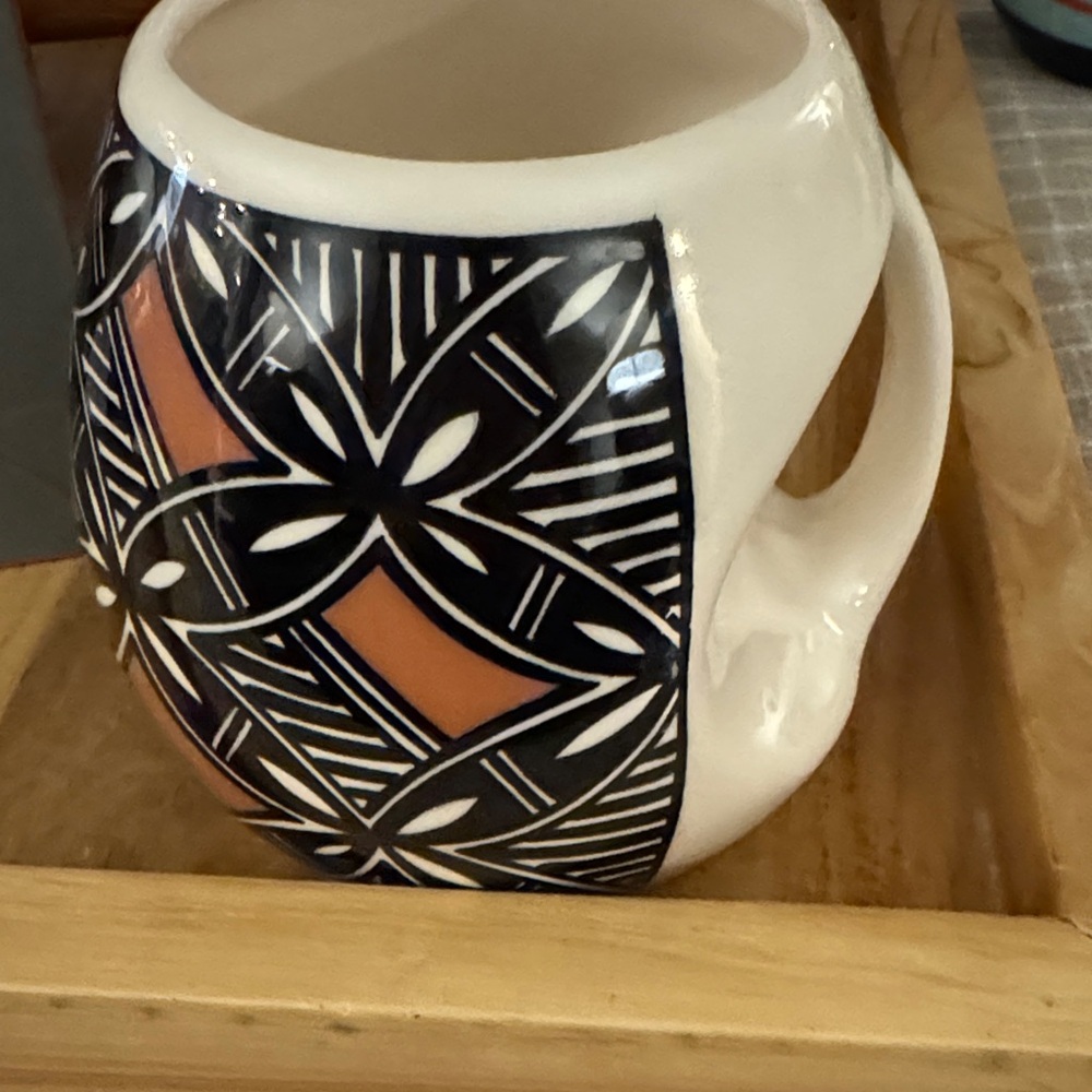 Acoma Geometric Patterned Mug handmade